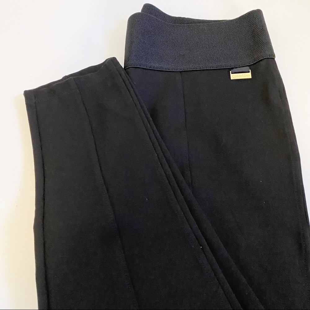 Calvin Klein Black Wide Waist Leggings